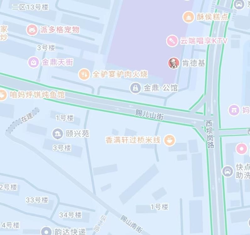 桥西去赐儿山街